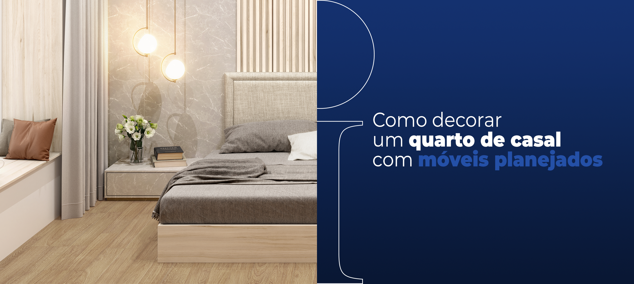 Como decorar um quarto de casal com móveis planejados