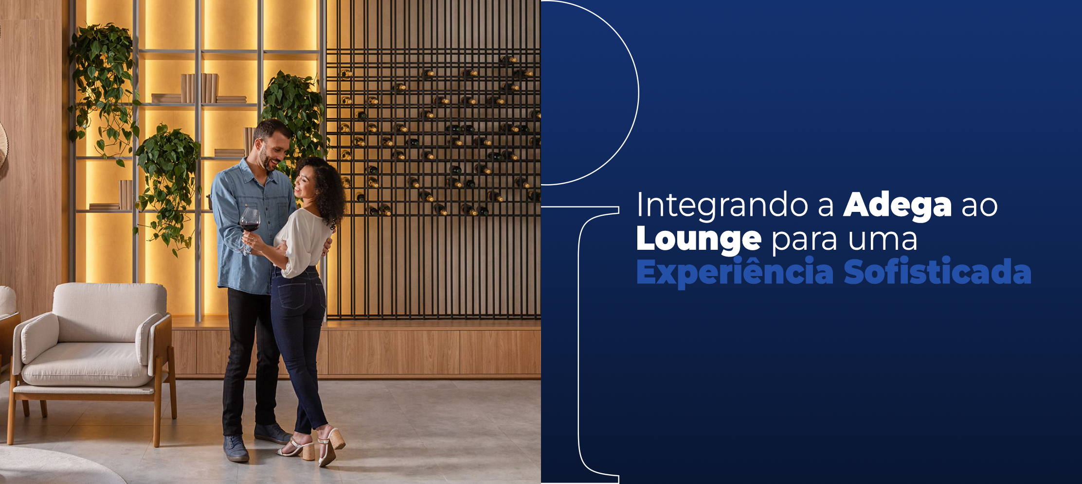 Integrando a Adega ao Lounge para uma experiência sofisticada
